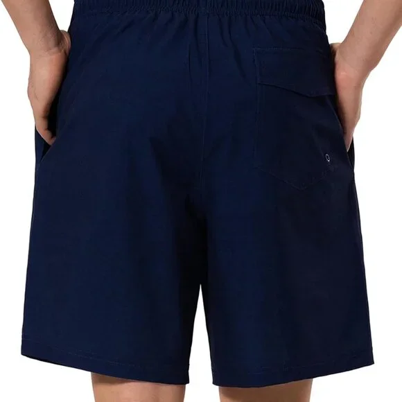 Mens Swim Trunks 8 inch Inseam Mesh Liner Quick-Dry Lightweight 4-Way Stretch Ba